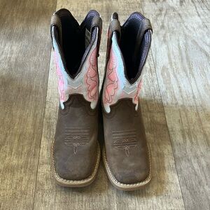 Little Girl’s Durango Western Boots. Square toe.